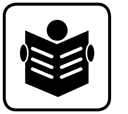 Texte in Leichter Sprache lesender Mensch